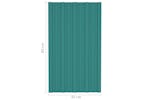 vidaXL 317200 Roof Panels 36 Pcs Galvanised Steel Green 80x45cm vidaXL 317200 Roof Panels 36 Pcs Galvanised Steel Green 80x45cm