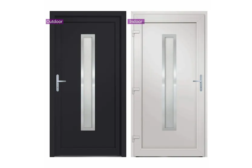 vidaXL 3187901 Front Door Anthracite 108x200cm Pvc vidaXL 3187901 Front Door Anthracite 108x200cm Pvc