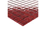 vidaXL 327305 Mosaic Tiles 11 Pcs Red 30x30cm Glass vidaXL 327305 Mosaic Tiles 11 Pcs Red 30x30cm Glass