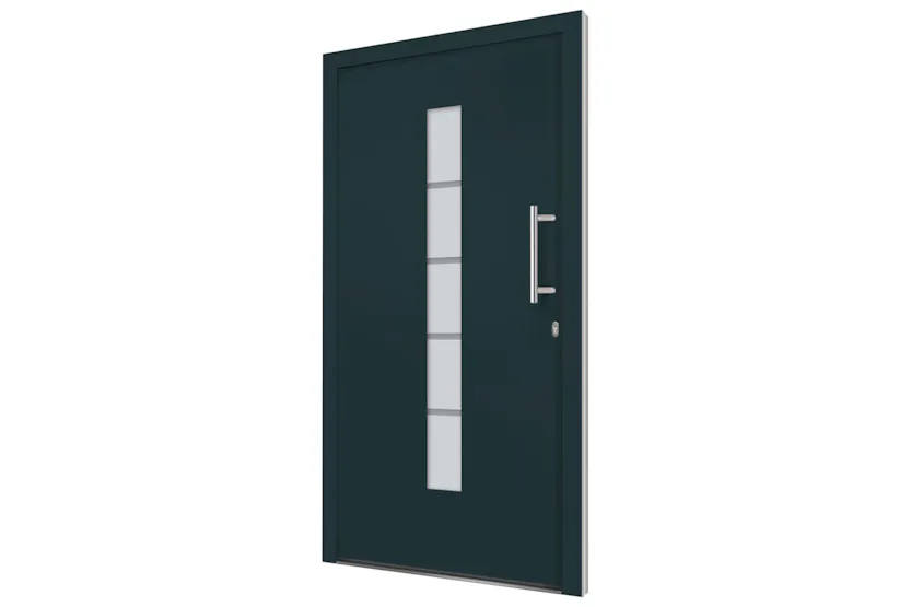 vidaXL 3056814 Front Door Aluminium And Pvc Anthracite 110x210cm vidaXL 3056814 Front Door Aluminium And Pvc Anthracite 110x210cm