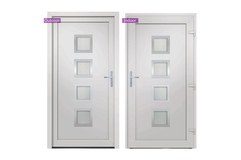 vidaXL 3187844 Front Door White 98x190cm Pvc vidaXL 3187844 Front Door White 98x190cm Pvc