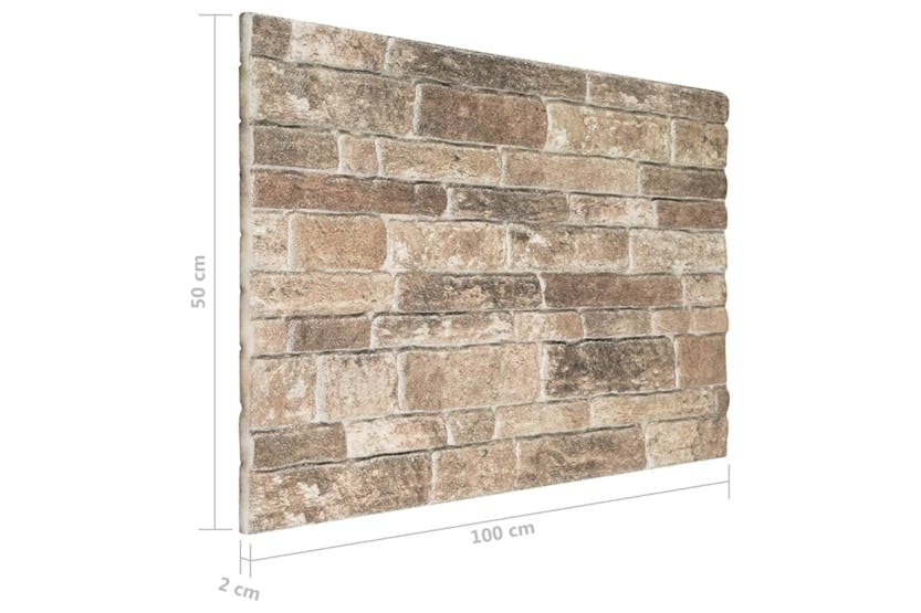 vidaXL 149585 3d Wall Panels With Multicolour Brick Design 10 Pcs Eps vidaXL 149585 3d Wall Panels With Multicolour Brick Design 10 Pcs Eps