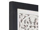 vidaXL 321657 Hand-carved Wall Panel Mdf 60x60x1.5cm Black And White vidaXL 321657 Hand-carved Wall Panel Mdf 60x60x1.5cm Black And White