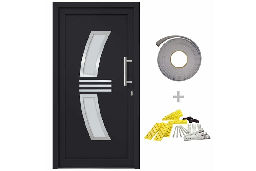 vidaXL 3057579 Front Door Anthracite 108x208cm vidaXL 3057579 Front Door Anthracite 108x208cm