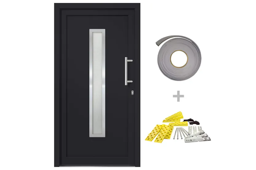 vidaXL 279243 Front Door Anthracite 98x200cm vidaXL 279243 Front Door Anthracite 98x200cm