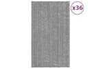 vidaXL 317210 Roof Panels 36 Pcs Galvanised Steel Silver 80x45cm vidaXL 317210 Roof Panels 36 Pcs Galvanised Steel Silver 80x45cm