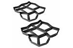 vidaXL 41370 Pavement Mold For The Garden 42 X 42 X 4cm Set Of 2 vidaXL 41370 Pavement Mold For The Garden 42 X 42 X 4cm Set Of 2