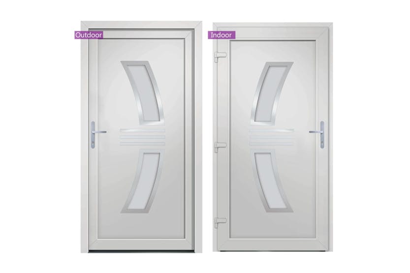 vidaXL 3187921 Front Door White 88x200cm Pvc vidaXL 3187921 Front Door White 88x200cm Pvc