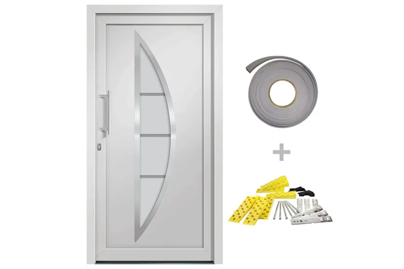 vidaXL 279204 Front Door White 108x208cm vidaXL 279204 Front Door White 108x208cm