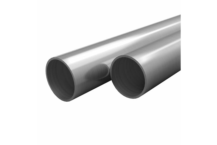 vidaXL 143194 2 Pcs Stainless Steel Tubes Round V2a 2m 48x1.8mm vidaXL 143194 2 Pcs Stainless Steel Tubes Round V2a 2m 48x1.8mm