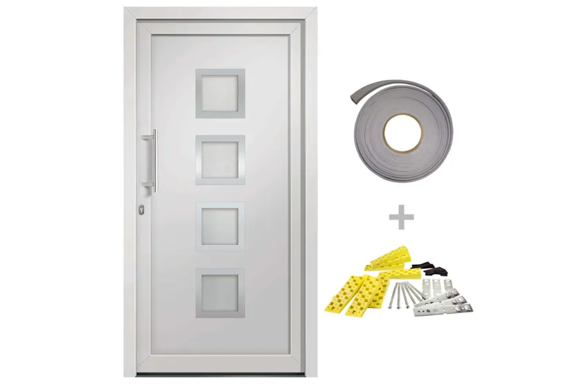vidaXL 279179 Front Door White 108x200cm vidaXL 279179 Front Door White 108x200cm