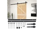 vidaXL 3057501 Sliding Door With Hardware Set 100x210cm Solid Pine Wood vidaXL 3057501 Sliding Door With Hardware Set 100x210cm Solid Pine Wood