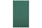 vidaXL 319128 Roof Panels 36 Pcs Powder-coated Steel Green 60x36cm vidaXL 319128 Roof Panels 36 Pcs Powder-coated Steel Green 60x36cm