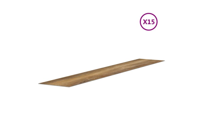 vidaXL 351819 Wall Panels Wood Look Brown Pvc 2.06 m² vidaXL 351819 Wall Panels Wood Look Brown Pvc 2.06 m²