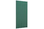 vidaXL 319138 Roof Panels 36 Pcs Powder-coated Steel Green 80x36cm vidaXL 319138 Roof Panels 36 Pcs Powder-coated Steel Green 80x36cm