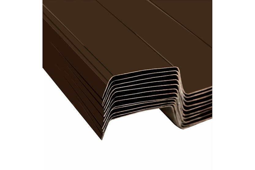 vidaXL 145721 Roof Panels 12 Pcs Galvanised Steel Brown vidaXL 145721 Roof Panels 12 Pcs Galvanised Steel Brown