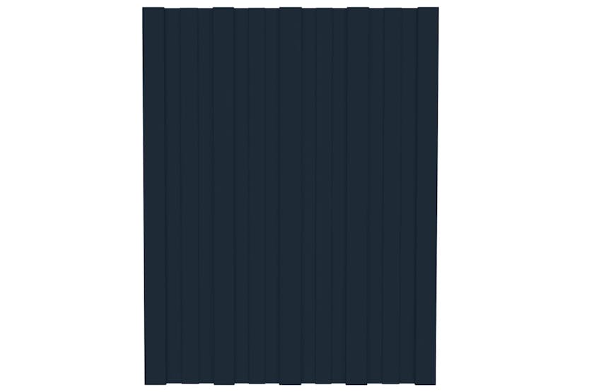 vidaXL 317191 Roof Panels 12 Pcs Galvanised Steel Anthracite 60x45cm vidaXL 317191 Roof Panels 12 Pcs Galvanised Steel Anthracite 60x45cm