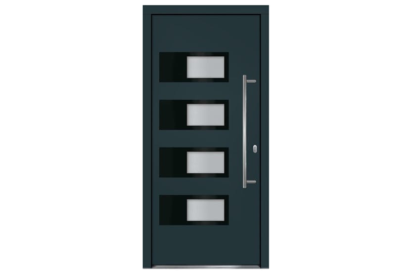 vidaXL 3157069 Front Door Anthracite 100x210cm Aluminium And Pvc vidaXL 3157069 Front Door Anthracite 100x210cm Aluminium And Pvc