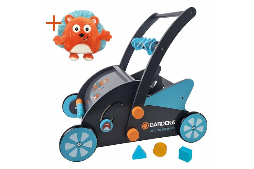 Gardena 441166 Wooden Toy Lawn Mower Blue And Black Gardena 441166 Wooden Toy Lawn Mower Blue And Black