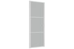 vidaXL 350576 Interior Door 76x201.5cm White Matt Glass And Aluminium vidaXL 350576 Interior Door 76x201.5cm White Matt Glass And Aluminium