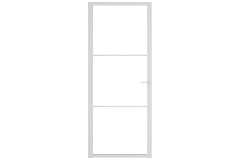 vidaXL 350569 Interior Door 83x201.5cm White Esg Glass And Aluminium vidaXL 350569 Interior Door 83x201.5cm White Esg Glass And Aluminium