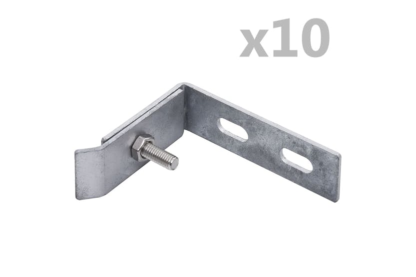 vidaXL 144503 Wall Corner Connector 10 Sets Silver vidaXL 144503 Wall Corner Connector 10 Sets Silver
