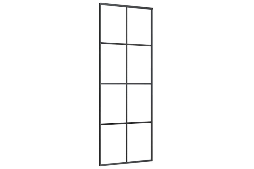 Vidaxl 151666 Sliding Door Black 76x205 Cm Esg Glass And Aluminium Vidaxl 151666 Sliding Door Black 76x205 Cm Esg Glass And Aluminium