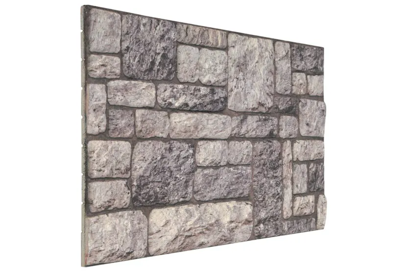 vidaXL 149586 3d Wall Panels With Light Grey Brick Design 10 Pcs Eps vidaXL 149586 3d Wall Panels With Light Grey Brick Design 10 Pcs Eps