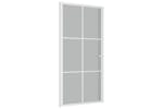 vidaXL 350583 Interior Door 102.5x201.5cm White Matt Glass And Aluminium vidaXL 350583 Interior Door 102.5x201.5cm White Matt Glass And Aluminium
