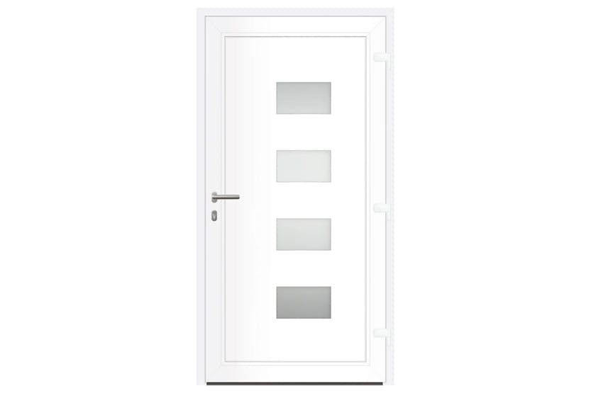 vidaXL 3157064 Front Door White 110x210cm Aluminium And Pvc vidaXL 3157064 Front Door White 110x210cm Aluminium And Pvc
