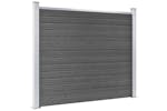 vidaXL 3070462 Fence Panel Set Wpc 872x146cm Black vidaXL 3070462 Fence Panel Set Wpc 872x146cm Black