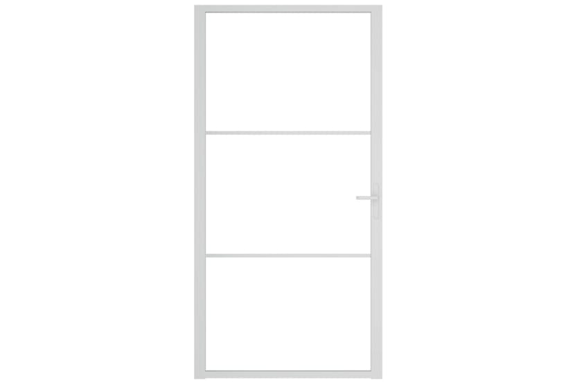 vidaXL 350571 Interior Door 102.5x201.5cm White Esg Glass And Aluminium vidaXL 350571 Interior Door 102.5x201.5cm White Esg Glass And Aluminium