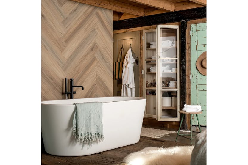 Wallart 3082854 30 Pcs Wood Look Planks Gl-wa27 Natural Oak Latte Brown Wallart 3082854 30 Pcs Wood Look Planks Gl-wa27 Natural Oak Latte Brown