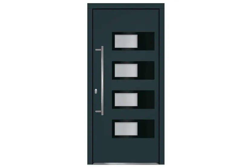 vidaXL 3157072 Front Door Anthracite 100x210cm Aluminium And Pvc vidaXL 3157072 Front Door Anthracite 100x210cm Aluminium And Pvc