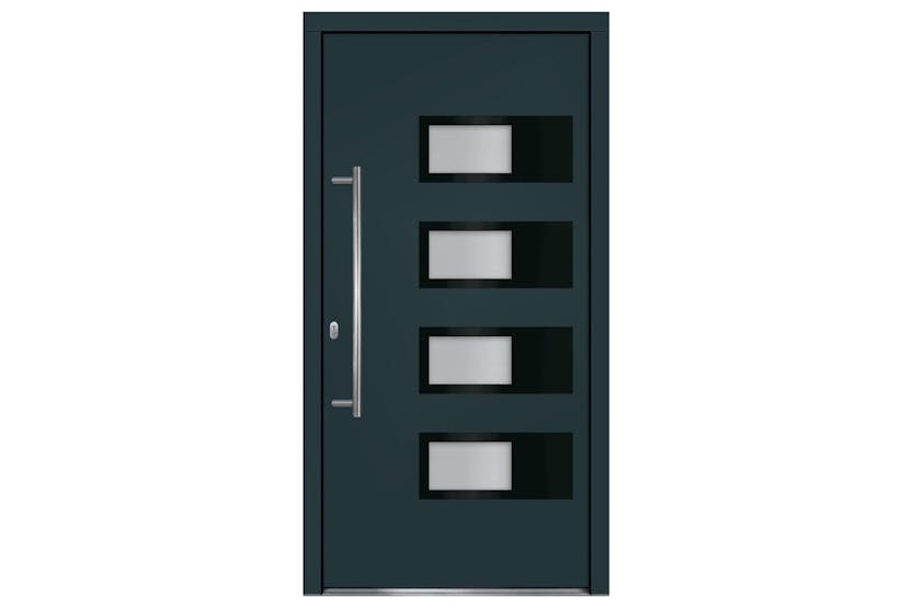 vidaXL 3157071 Front Door Anthracite 100x200cm Aluminium And Pvc vidaXL 3157071 Front Door Anthracite 100x200cm Aluminium And Pvc