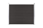 vidaXL Fence Panel Wpc 180x146cm Black vidaXL Fence Panel Wpc 180x146cm Black