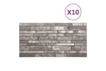vidaXL 149584 3d Wall Panels With Dark Grey Brick Design 10 Pcs Eps vidaXL 149584 3d Wall Panels With Dark Grey Brick Design 10 Pcs Eps
