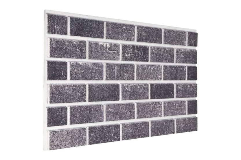 vidaXL 149582 3d Wall Panels With Black & Grey Brick Design 10 Pcs Eps vidaXL 149582 3d Wall Panels With Black & Grey Brick Design 10 Pcs Eps