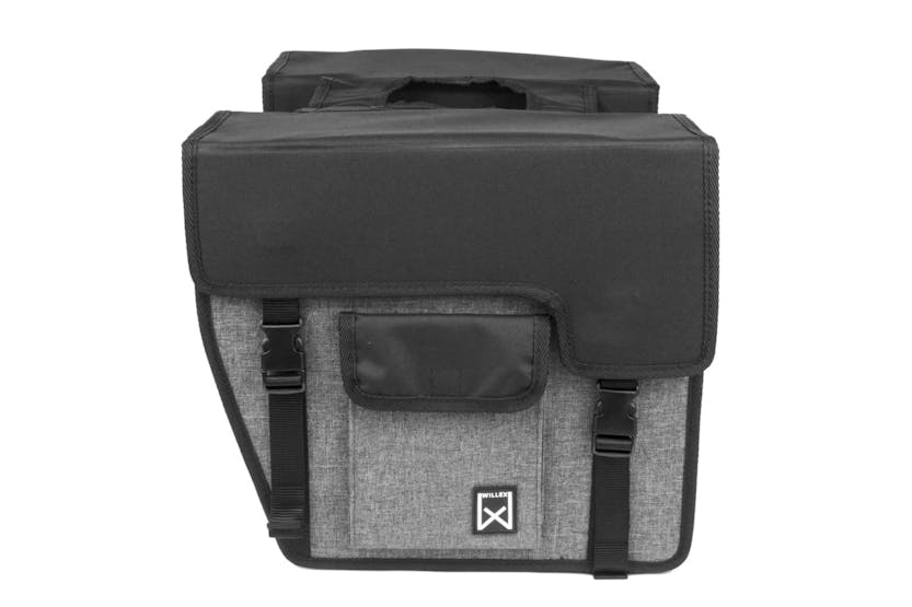 Willex 412290 Bicycle Panniers 33 L Slanting Black And Grey 10713 Willex 412290 Bicycle Panniers 33 L Slanting Black And Grey 10713