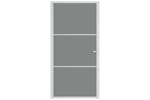vidaXL 350587 Interior Door 102.5x201.5cm White Esg Glass And Aluminium vidaXL 350587 Interior Door 102.5x201.5cm White Esg Glass And Aluminium
