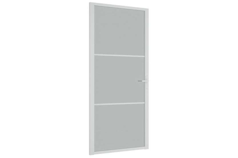 vidaXL 350578 Interior Door 93x201.5cm White Matt Glass And Aluminium vidaXL 350578 Interior Door 93x201.5cm White Matt Glass And Aluminium