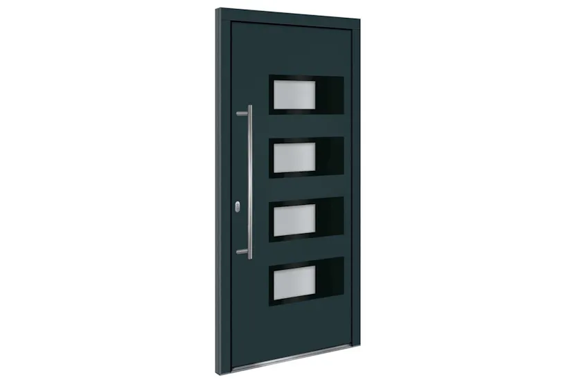 vidaXL 3157072 Front Door Anthracite 100x210cm Aluminium And Pvc vidaXL 3157072 Front Door Anthracite 100x210cm Aluminium And Pvc