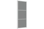 vidaXL 350585 Interior Door 83x201.5cm White Esg Glass And Aluminium vidaXL 350585 Interior Door 83x201.5cm White Esg Glass And Aluminium