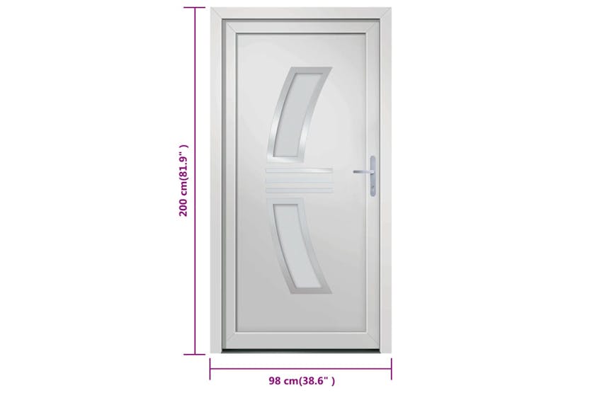 vidaXL 3187927 Front Door White 98x200cm Pvc vidaXL 3187927 Front Door White 98x200cm Pvc