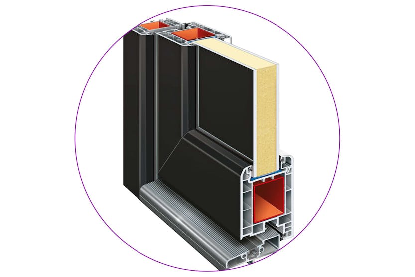 vidaXL 3187900 Front Door Anthracite 98x208cm Pvc vidaXL 3187900 Front Door Anthracite 98x208cm Pvc