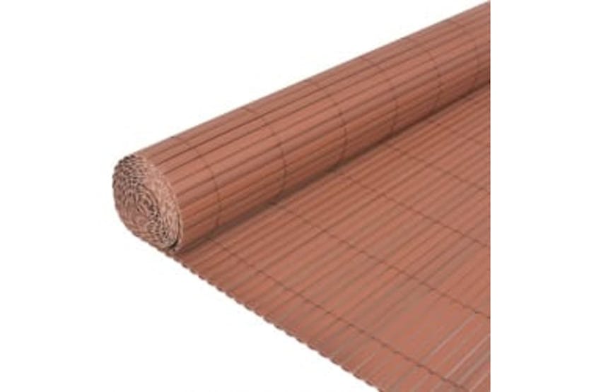 vidaXL 317164 Double-sided Garden Fence 110x500cm Brown vidaXL 317164 Double-sided Garden Fence 110x500cm Brown