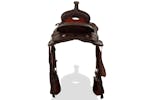 vidaXL 91347 Western Saddle. Headstall&breast Collar Real Leather 15" Brown vidaXL 91347 Western Saddle. Headstall&breast Collar Real Leather 15" Brown