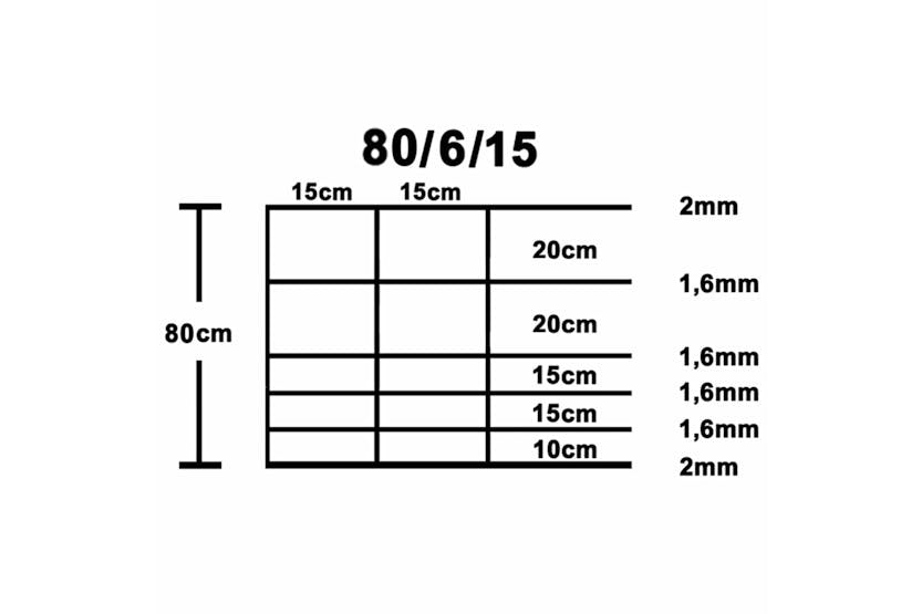 vidaXL 149495 Garden Fence Galvanised Steel 50x0.8 M Silver vidaXL 149495 Garden Fence Galvanised Steel 50x0.8 M Silver