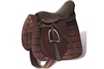 vidaXL 90647 Horse Riding Saddle Set 17.5" Real Leather Brown 12cm 5-in-1 vidaXL 90647 Horse Riding Saddle Set 17.5" Real Leather Brown 12cm 5-in-1