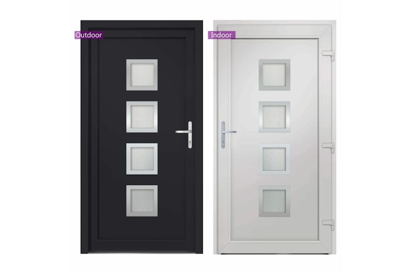 vidaXL 3187857 Front Door Anthracite 98x200cm Pvc vidaXL 3187857 Front Door Anthracite 98x200cm Pvc